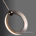 Vertical ring 360° luminous led small pendant light